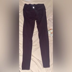 brown full length lululemon leggings size 8